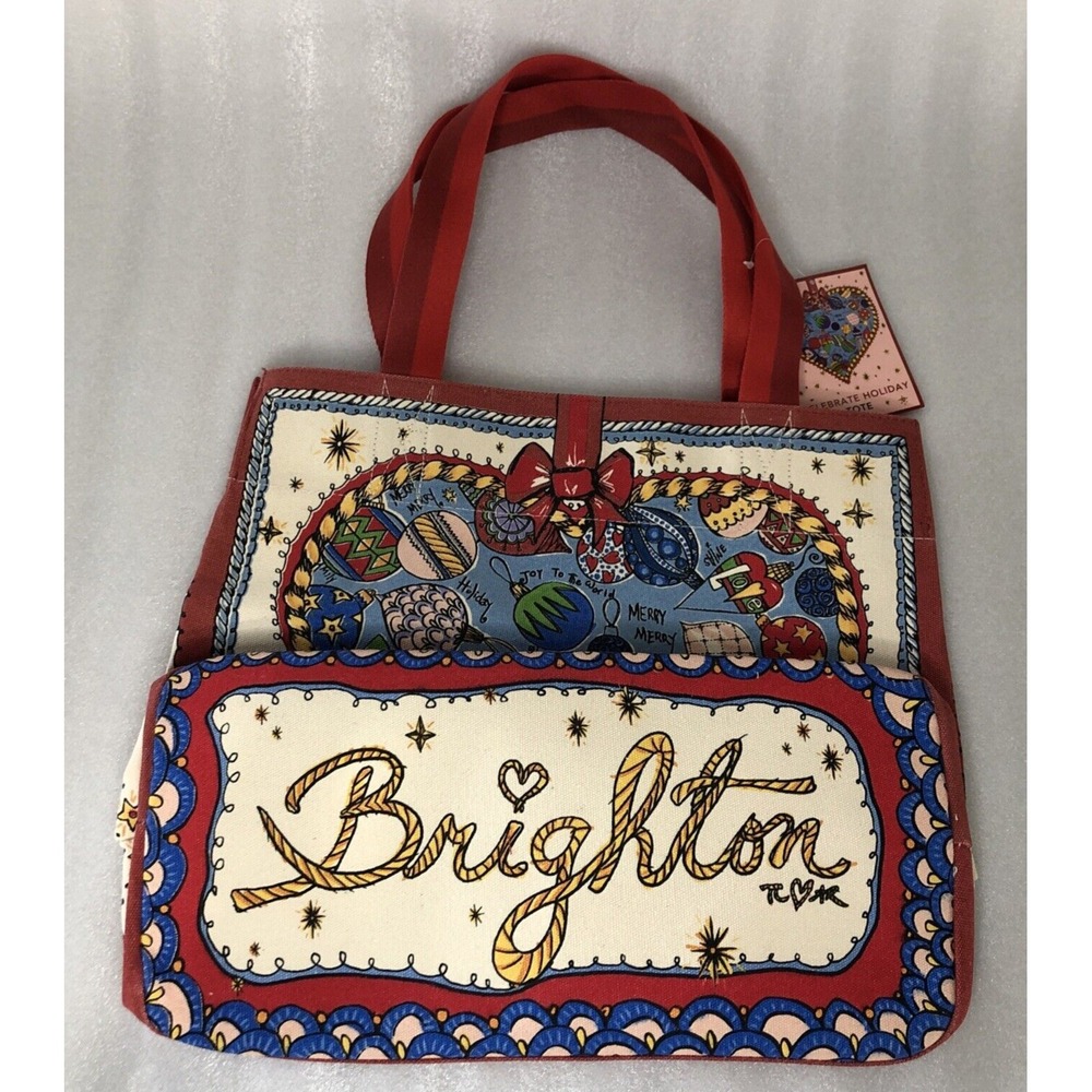 BRIGHTON Celebrate Holiday Tote New With Tags Retails for $150 - Picture 7 of 16